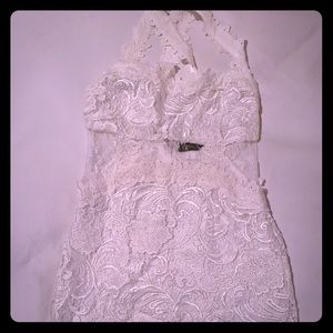 Little WHITE lace dress.